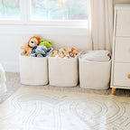 NaturalCozy 13x15x13 Kallax Storage Cubes, 3 Pack | Cotton Rope Cube Storage Bins Woven Baskets for Organizing | Kallax Insert Baskets for Shelves Organizer, Kids Toy, Pantry, Closet, Baby Nursery