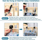 Accmor Hanging Baby Diaper Caddy Organizer, Diaper Stacker, Baby Crib Hanging Classified Storage Bag Organizer for Changing Table, Crib, Playard or Wall & Nursery Organization, White