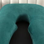 Amagoing 55 inches Pregnancy Pillows for Sleeping, U Shaped Maternity Full Body Pillow for Pregnant Women with Hip, Leg, Back, Belly Support, Removable Washable Velvet Cover (Teal Green)