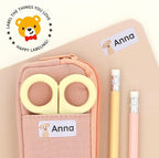 Personalized Name Labels for Kids (60) – Custom Waterproof & Durable Stickers for Clothing, Daycare, Office & School Supplies - Animals