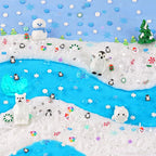 LAWOHO 6 Packs Snow Slime Kit - Butter, Clear, Water, Cloud Slimes, Fluffy Slime Making Kit for Kids with Cute Charms & Add-ins, Blue Kids Slimes Kits for Girls & Boys Birthday Christmas Easter Gifts