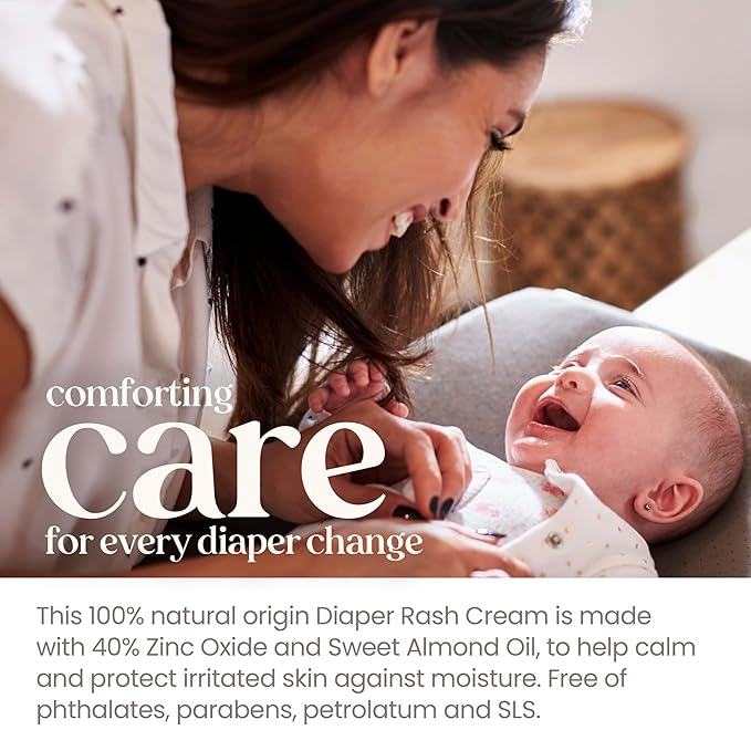 Burt's Bees Baby Diaper Rash Ointment, Maximum Strength, 40% Zinc Oxide, 100% Natural Origin, Pediatrician Tested, Net Weight 3 Ounces , Pack of 2