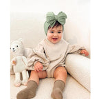 Niceye Handmade Baby Headbands Soft Stretchy Nylon Hair Bands with Bows for Newborn Infant Baby Toddler Girls