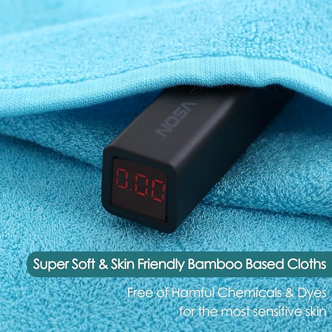 JEFFSUN Baby Washcloths 6 Pack, 10x10 inch Heavenly Soft Blue Wash Cloths for Face and Body, Gentle & Safe Face Towels on Sensitive Skin, Baby Essentials Shower Gifts for Newborn Kid Toddler Children