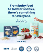 Amara Organic Baby Food - Stage 2 - Kale Potato - Baby Cereal to Mix With Breastmilk, Water or Baby Formula - Shelf Stable Baby Food Pouches Made from Organic Fruit and Veggies - 14 Pouches, 3.5oz Per Serving