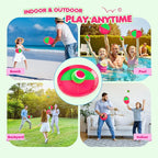 Toss and Catch Ball Set Upgraded - Kids Toys Outdoor Games for Whole Family - Water-Resistant Great for Beach Pool Yard Games - Classic Gift for Boys Girls 3 4 5 6 7 8 9 10 11 12+ Years Old