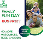 Scented Picaridin Insect Repellent; Twelve 1oz Mist Spray Bottles; 12-hr Proven Protection; Ticks, Mosquitoes, No-Seeums, Gnats and Chiggers