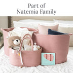 Natemia Muslin Burp Cloths for Baby Boys and Girls - Super Absorbent Baby Burp Cloths, Viscose Derived from Bamboo Cotton Baby Washcloths, 3-Pack Neutral Burp Cloths for Newborn, 21" x 11"