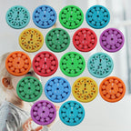 18 Pcs Math Fidget Toy Multiplication, Math Fidget Toy, Math Spinners, This is for All The Stimmers - Fidgeters Who are Learning Math on One Fidget(Multiply or Divid and Add or Subtract)