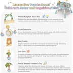 TOLEAD Baby Activity Center, Infant Jumper Activity Center with 5 Infant Toys, Music, Lights, Baby Jumpers and Bouncers, 360°Rotating Seat, Adjustable Heights, Toddler Play Table for 6+ Months (Blue)