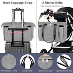 ITIEZY Diaper Bag Tote for Baby - Large Mommy Bag with Portable Changing Pad Pacifier Case, Hospital Bags Travel Baby Bag