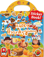 Benresive Reusable Sticker Book for Toddlers 2-4 Years, Fun Travel Stickers for Kids, Waterproof Sticker Books for Toddlers 1-3, Crafts Activities for Todddlers 1-3 2-4 3-5 - Thanksgiving