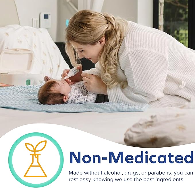 Dr. Talbot's Baby Saline Spray for Nasal Congestion, Dry Nose, and Mucus Flushing Relief - 1 fl oz - Gentle Pump Mist for All Ages