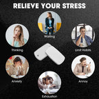 Fidget Slider EDC Gadgets Toy Oval Metal Magnetic Haptic Fidget Toys for Adults Anxiety/ADHD/Stress Relief, Gift for Boyfriend, Husband and Father (Silver)