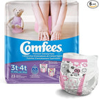 Comfees Girl Training Pants - 3T-4T, 23 Count (Pack of 6)