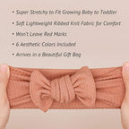 Baby Girls Headbands with Bows Infant Toddler Headwrap Hair Accessories