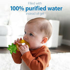 Dr. Brown's AquaCool Water-Filled Baby Teether, Cools & Massages Sore Gums, BPA Free, Pineapple and Apple, 4 Pack, 3m+