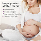 TriLASTIN Maternity Stretch Mark Prevention Cream (4Oz) - Hypoallergenic & Paraben-Free for Pregnancy & Postpartum - Maternity Belly Cream (2 Pack)