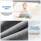 3-Piece King Size Bed Rails for Toddlers, with Headboard Rod -Height Adjustable Baby' Safety Bed Rails Guard for King Size Bed(3Pack 78.7"x78.7"x74.8"-Gray)