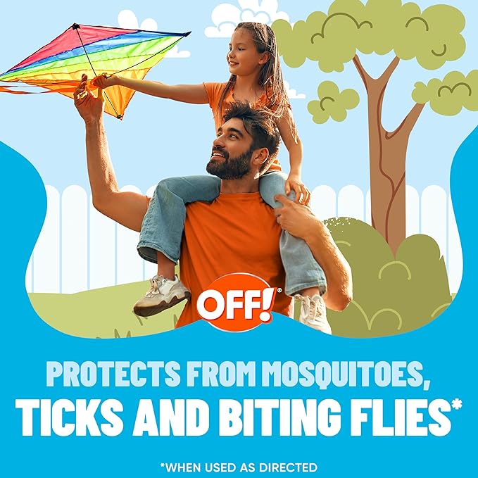 OFF! Insect Repellent Aerosol for Adults & Kids, Fragrance-Free Bug Spray for Everyday Protection from Mosquitoes and Ticks, 5 oz, Pack of 2