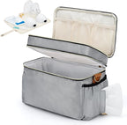 Breastmilk Cooler Bag with 6 Ice Pack, Wearable Breast Pump Bag Compatible with Willow, Elvie, Medela & Momcozy M5/S12 Pro Pumps & Accessories for Work, Travel and Family Use Grey