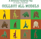 Dinosaur Bath Bombs for Kids with Surprise Dino Toys Inside (6 Pack) - Large Bubble Bath Bombs for Boys and Girls - USA Made, Fruity Scents, Children and Teen Gift Ideas by Two Sisters