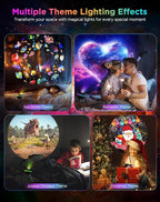 Star Projector, 13 in 1 HD Planetarium Galaxy Projector for Bedroom, Star Projector Galaxy Light with Timer, Meteor & RGB Lighting Effects, Space Night Light Projector for Kids, Adults