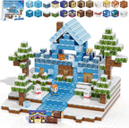 100pcs Magnetic Blocks, Magnetic Blocks for Kids Ages 4-8, Magnetic Cubes Sets for Frozen Princess Castle Build, Stacking Magnets for Kids, Birthday Gifts for Boys and Girls Age 3+ Years Old