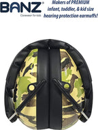 BANZ Kidz Earmuffs 2 Years & Older - Loud Noise Cancelling Kids Headphones & Toddler Ear Muffs, Size Adjustable