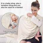 Water Ring Sling Baby Carrier, Adjustable Lightweight Breathable Newborn Carrier Sling for Summer, Swimming, Pool, Beach, Front Chest Mesh Infant Wrap Carrier for Baby Gift （ Beige