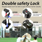 200" Retractable Baby Gates Extra Wide for Large Opening, 41" Extra Tall Retractable Dog Gate Pet Gates, Long Child Safety Mesh Gate with Fiberglass Rods for Stairs, Doorways, Hallways, Indoor/Outdoor