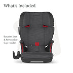 UPPAbaby Alta V2 High Back Booster Seat/Seven-Position, Active Support Headrest for Growing Children/SecureFit Integrated Belt Guide + Positioner/Cup Holder Included/Greyson (Grey Mélange)