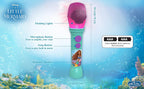 eKids Disney The Little Mermaid Toy Microphone for Kids with Built-in Music and Flashing Lights, Designed for Fans of Disney Toys for Girls