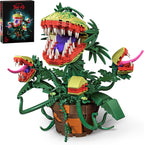 Piranha Plant Audrey II 2 Building Blocks Set, Toys Kit Horrors Flower Shop Decoration Gift for Tv Film Fans Families Friends 12+ On Halloween Birthday Christmas