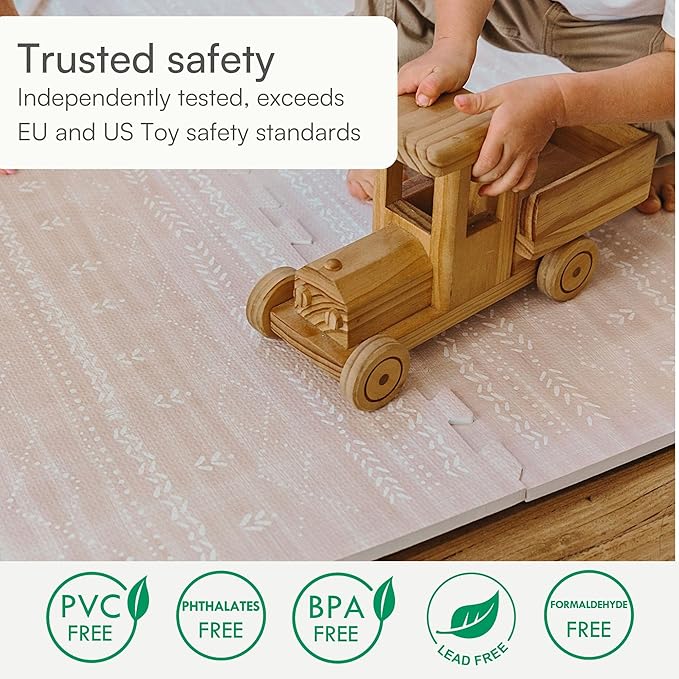 Lillefolk Baby Play Mat for Floor – 6x6ft Dusk | Soft Non Toxic Premium EVA Foam Tiles for Tummy Time, Crawling & Playroom – Waterproof Interlocking Floor Mat for Babies & Toddlers (9 Tiles)
