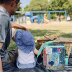 Breastmilk Cooler Bag with Ice Pack Fits 4 Baby Bottles Up to 9 Ounce Insulated Baby Bottle Bag Breast Milk Cooler on The Go with Strap Baby Bottle Cooler Bag for Nursing Mom Daycare or Travel