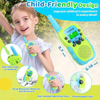 Vvinca Rechargeable Walkie Talkies for Kids 4 Pack, 5-7 Year Old Boy Toys Long Range 22 Channels 2 Way Kids Walkie Talkie with Flashlight for Camping Hiking Indoor Outdoor 3 4 5 6-12 Girl Boy Gift