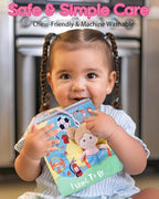 Interactive Sensory Soft Cloth Book, Educational Crinkle Quiet Activity Busy Book for Babies,Toddler Travel Toy Gift for Boys and Girls (I Want to Be)