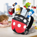 CZSYZCZS Toddlers Leash + Anti Lost Wrist Link Child Kids Safety Harness Kids Walking Wristband Assistant Strap Belt (black red)