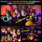 48 PCS Glow in The Dark Party Supplies, Light Up LED Pop Tubes, Glow Sticks Sensory Toys Birthday Party Favors for Kids, Light Up Toys Goodie Bag Stuffers Gifts Prize