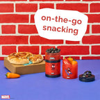 Whiskware Spider-Man Team Spidey Stackable Snack Containers for Babies, Kids, and Toddlers, 3 Stackable Snack Cups for School or Travel, Cupholder Friendly, Miles Morales