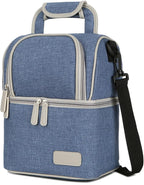 Meichoon Breast Milk Baby Bottle Cooler Bag/Waterproof Baby Milk Bag Freezer/Mommy Travel Backpack/Portable Thermal Insulated Lunch Box for Women Men Large Capacity Handbag