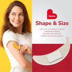 BioSwiss Bandages, Banana Shaped Self Adhesive Bandage, Latex Free Sterile Wound Care, Fun First Aid Kit Supplies for Kids, 24 Count