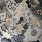 mushie 100% Silicone Baby Sippy Cup | 6 Months+ (Tradewinds)