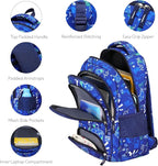 Primary School Backpack | Doubleday Collection for Boys | 17" Gamer Blue Design | Perfect for Teens