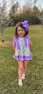 Wee Ones Girls' Plain Wrap Classic Grosgrain Hair Bows on a WeeStay No-Slip Hair Clip, Handmade, King, Delphinium