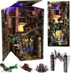 Book Nook Kit, 3D Wooden Puzzle Dollhouse Booknook, Gifts for Family, Lover (Down The Rabbit-Hole Alice in Wonderland)