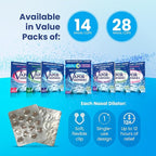 Mentholated Nasal Dilators for Breathing, Instant Nasal Congestion Relief, Nose Clips for Snoring, Nasal Dilators for Sleeping, Mentholated Peppermint, 14 Count, Drug-Free