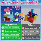 Magnetic Blocks - 150PCS Magnetic Building Blocks Cubes Adventurer, Magnets Toys for Kids Age Age 3 4 5 6 7 8 9 10 12, Sensory Stacking Construction Toy Christmas Birthday Gifts for Kids Boys Girls