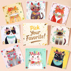 Marlrin Cats Craft Kits for Kids Ages 4-8, Arts and Crafts Kits,Craft Kit for Girls 6-8,Diamond Painting Toys for Girls 5-7,Birthday and Christmas Gift for Kids Ages 3, 4, 5, 6, 7, 8